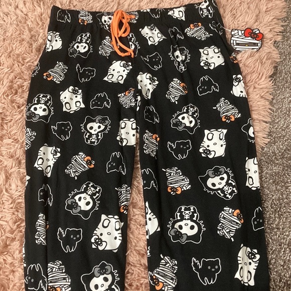 Hello kitty pj bottoms black and orange - Picture 3 of 4